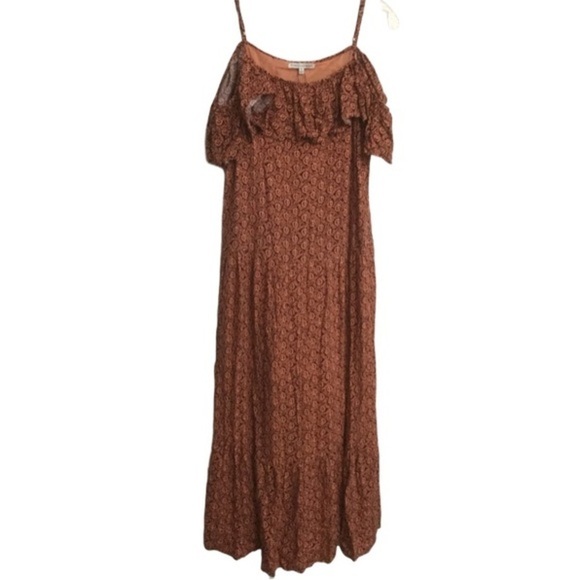 NWT Rebecca Minkoff Lapaz OTS Midi Dress 6 Melon - Picture 2 of 8